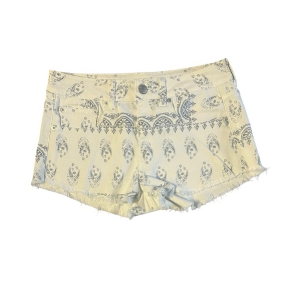 American Eagle Patterned Stretch Denim Shorts